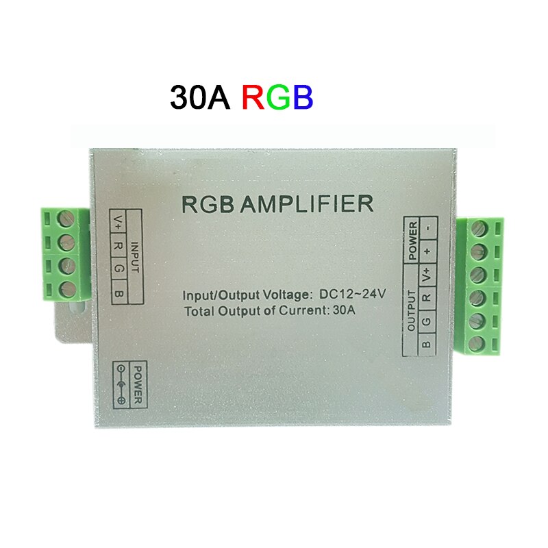 DC5V 12V 24V Led RGB RGBW Amplifier 12A 24A 30A 3CH 4CH Led Controller for 5050 3528 Led Strip Light Tape Power Repeater Console