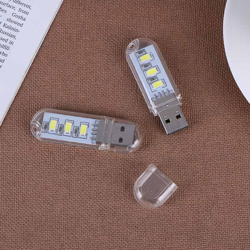 2Pcs USB Flash Drive Shaped LED Lamp 300mA 1.5W Portable Night Light Mini USB Lights for Computer Laptop Notebook PC Gadgets