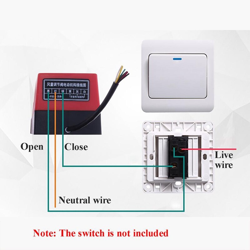 220V125Mm Air Damping Valve Electric Air Pipe Value Electric Air Damping Pipe Valve Air Volume Regulating Valve