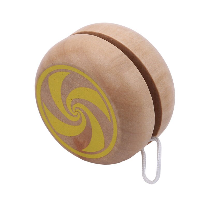 Børn tromleformet yoyo legetøj træmateriale yo yo bolde yo-yo legetøj til børn: Gul