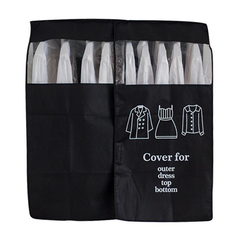 Vêtements Suspendus Cache-Poussière Costume Manteau Sac De Rangement Étui Protecteur Placard Garde-Robe Robe Vêtements Organisateur: BK