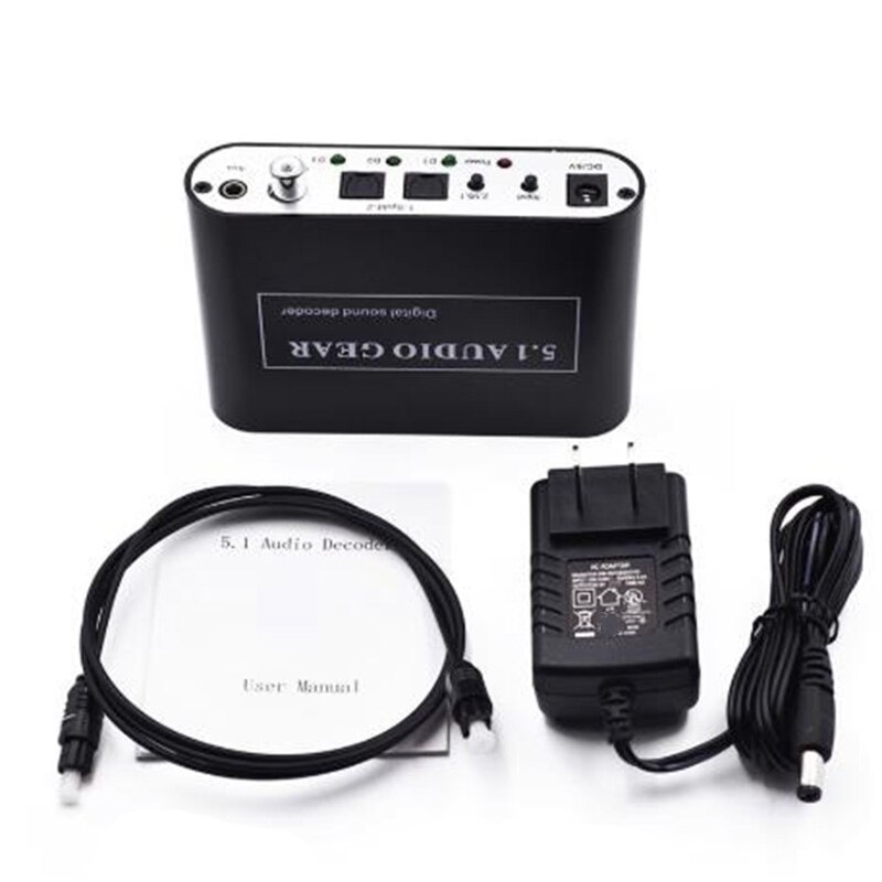 5.1 CH digitale o DTS decodificatore/AC3/6CH Digitale o convertitore LPCM a 5.1 di Uscita Analogica 2.1 per DVD PC-Spina DEGLI STATI UNITI: Default Title