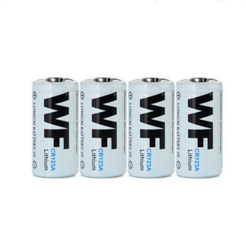 ! 4 Stuks Wf CR123A CR123 Cr 123A 16340 Li-Ion Batterij 3V Primaire Lithium Batterij