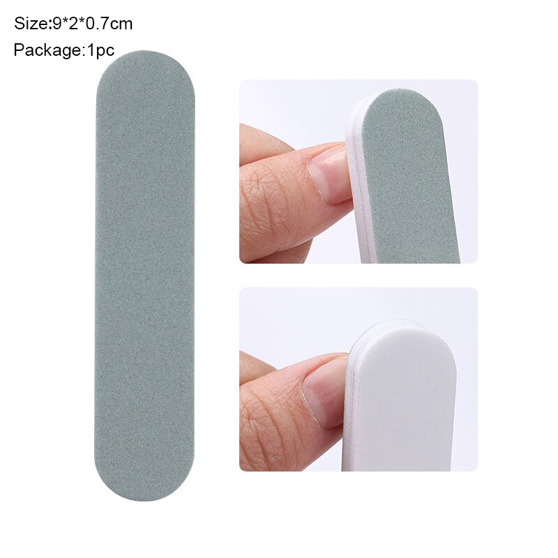 Mini lime à ongles Double face, outils pour manucure, papier de verre, outils professionnels pour Nail-Art, bricolage, bloc, ponçage, 5 pièces/1 pièces: 14