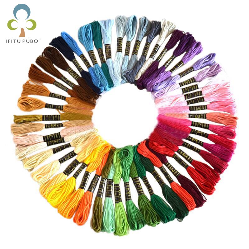 50colors Handmade DIY Embroidery Threads Colorful Embroidery Threads Household Sewing Handmade thread LYQ