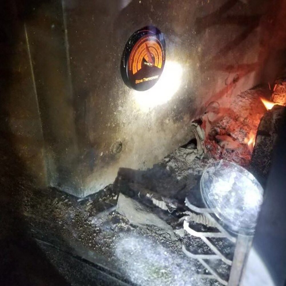 Magnetyczny termometr kuchenka wentylator kominkowy termometr z duży wyświetlacz gotowanie żywności Temp narzędzie pomiarowe