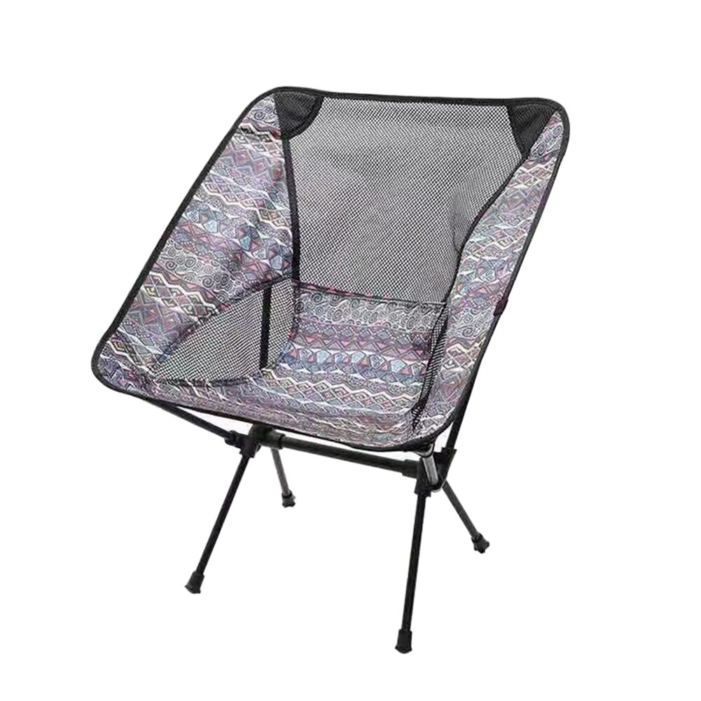 Aluminium Portable Folding Chair Outdoor Camping Strand Wandelen Picknick Bbq Vissen Meubels Met Opbergtas: Blauw