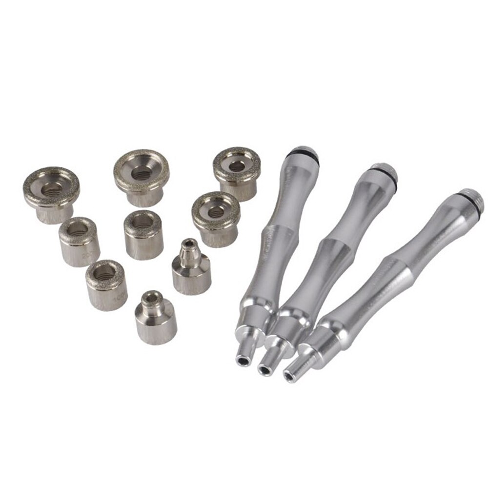 Dermoabrasión de diamante, removedor de cabeza negra, 9 puntas + 3 varitas, rejuvanación de la piel, herramienta de cuidado de Peeling de Diamante Facial: no box