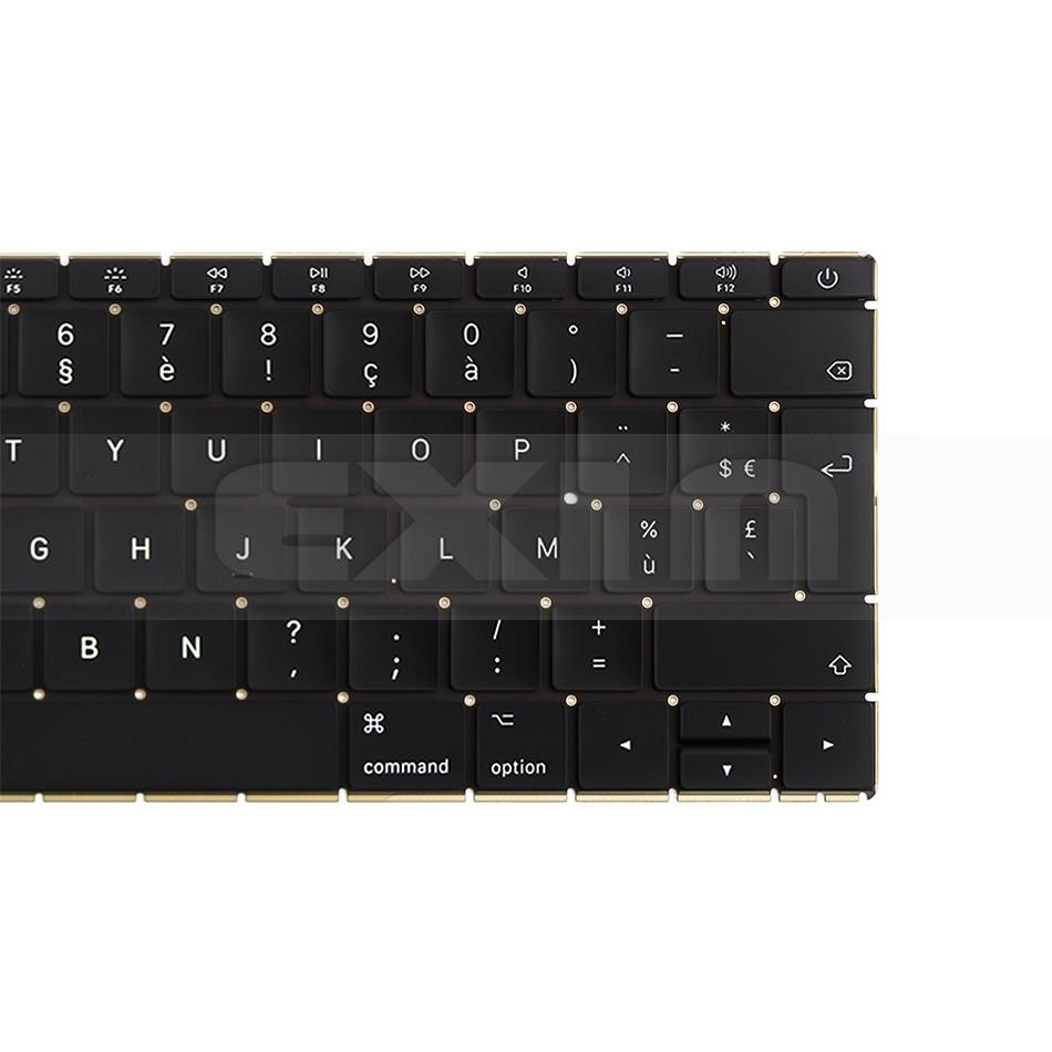 A1534 clavier français France AZERTY pour MacBook Retina 12 "A1534 clavier français FR avec rétro-éclairé MLHA2 MLHC2 EMC2991