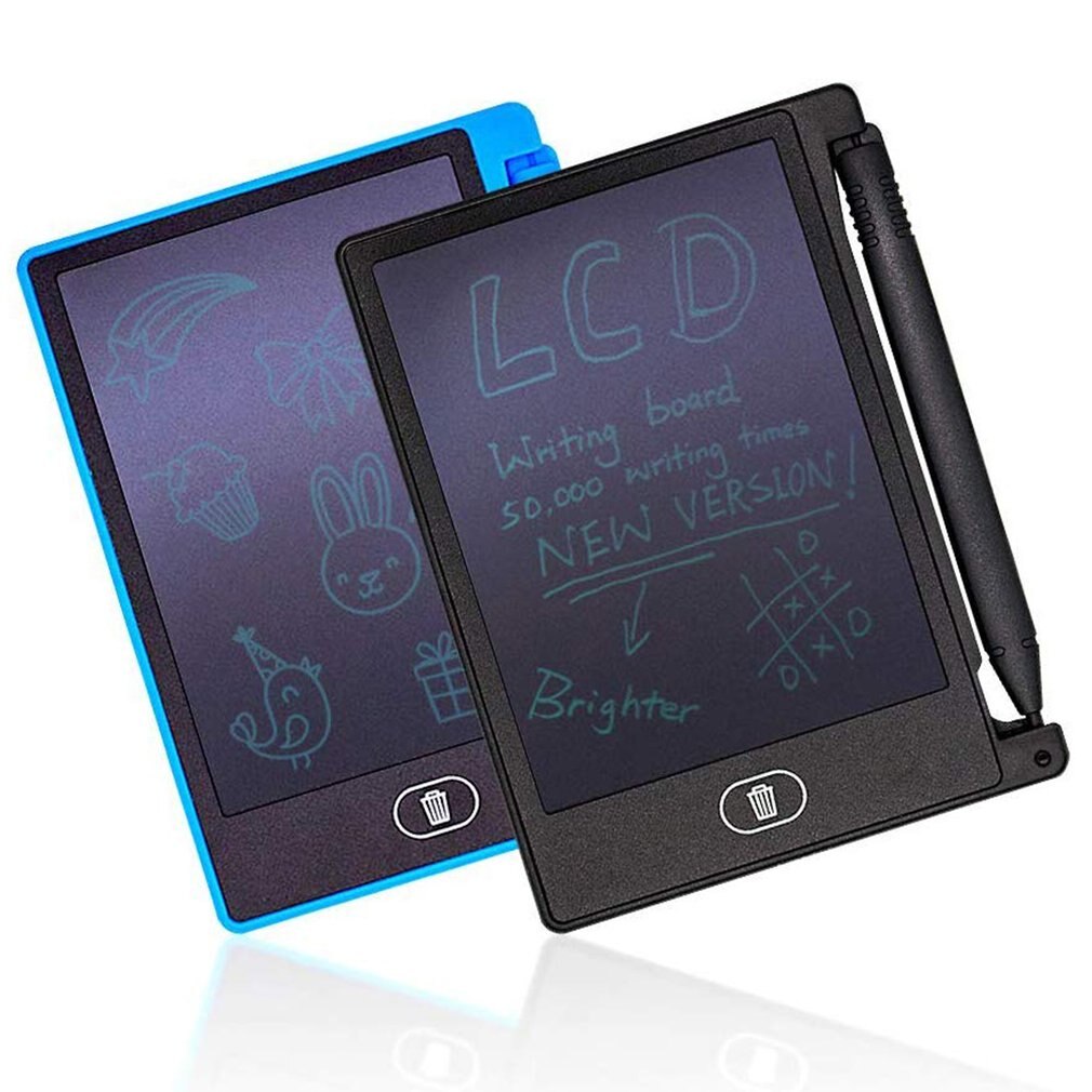 4.4 tommer lcd digital engelsk lcd-tablet bærbar mini børnetegning graffiti bord besked skrivebræt