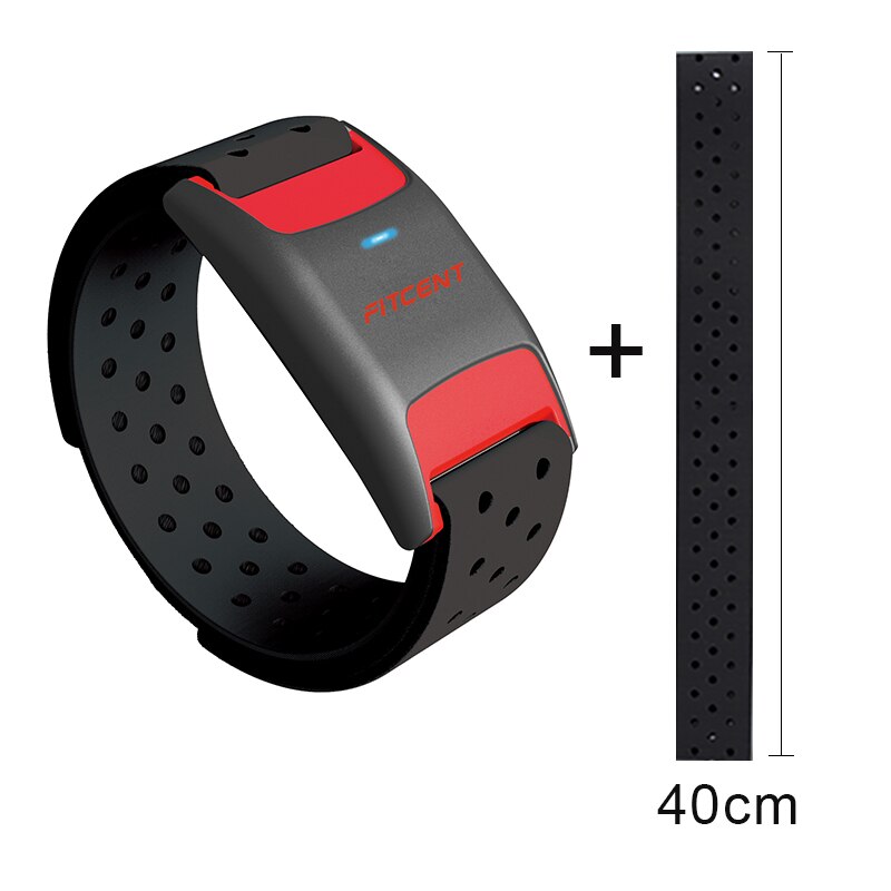 FITCENT Bluetooth Ameise + Wiederaufladbare Herz Bewertung Monitor Armbinde + HR Sensor Arm Band Ersatz Gurt für Garmin Wahoo Zwift: Schwarz