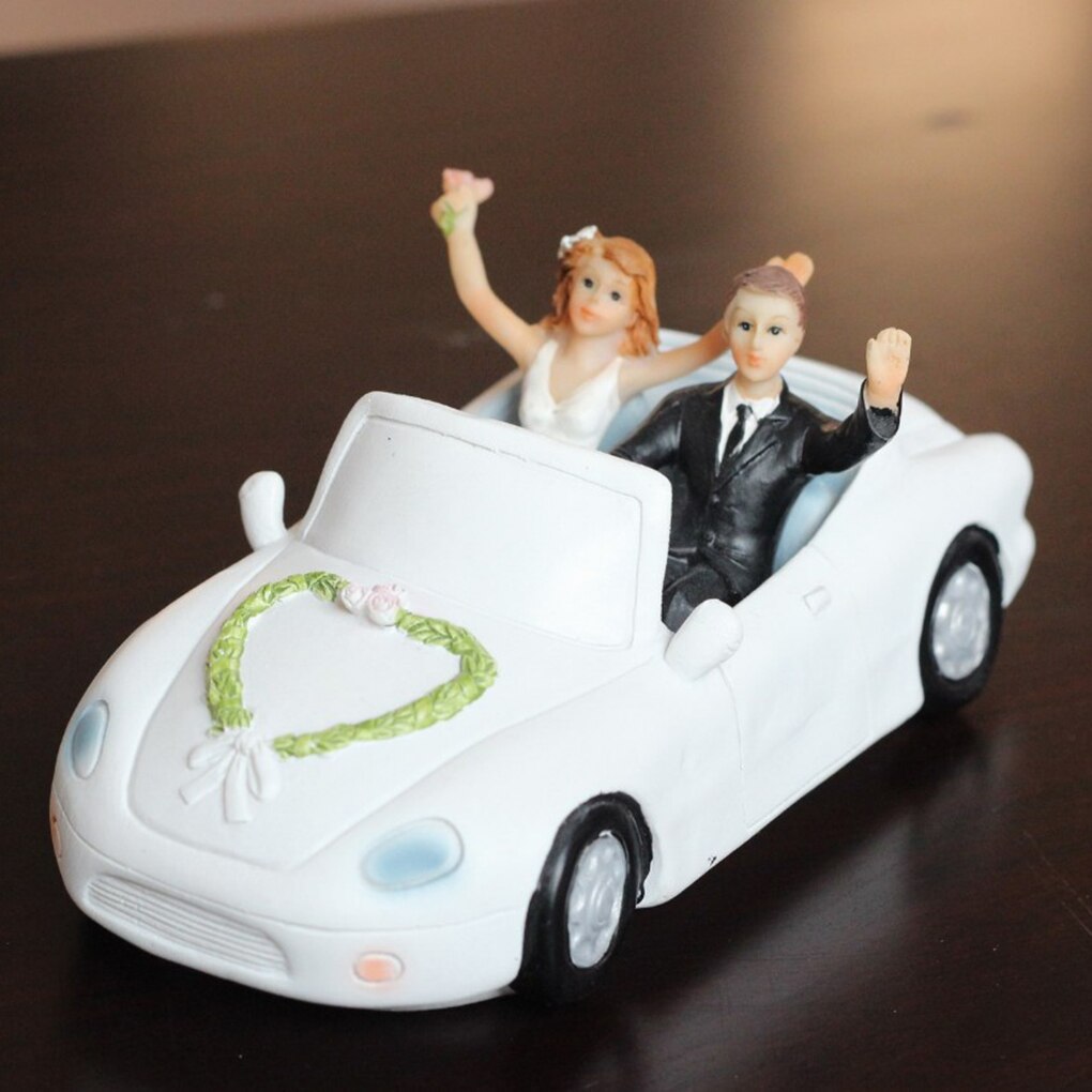 Reusable Romantic Black Groom Bride Marry Resin Figurine Wedding Cake Topper Wedding Decoration Baking Decor Tools: NO14