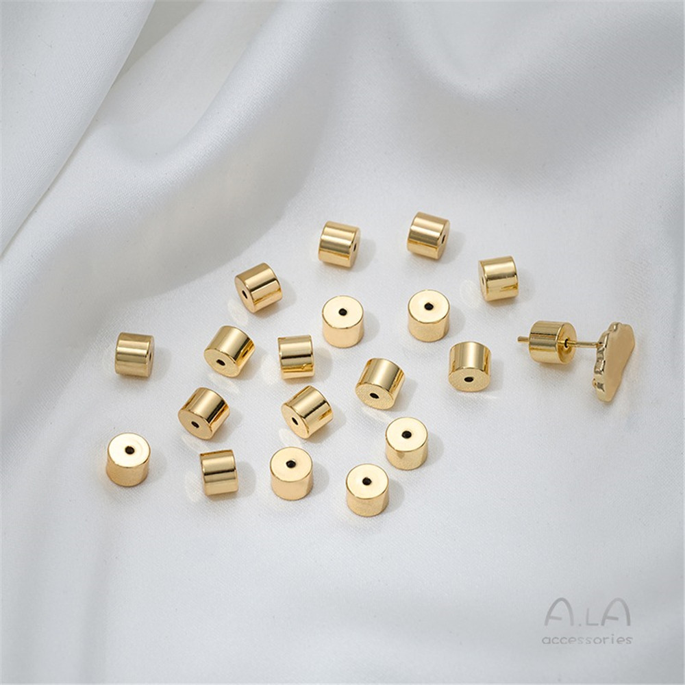 Bouchons d'oreille papillon volant cylindrique gauche doré, bouchons d'oreille, bouchon d'oreille, bouchon arrière, bricolage, grand nom, , MatBR: Couleur or