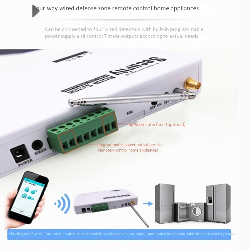 APP Burglar Alarm GSM Alarm Burglar Alarm Security Alarm Home Burglar Alarm System EU Plug