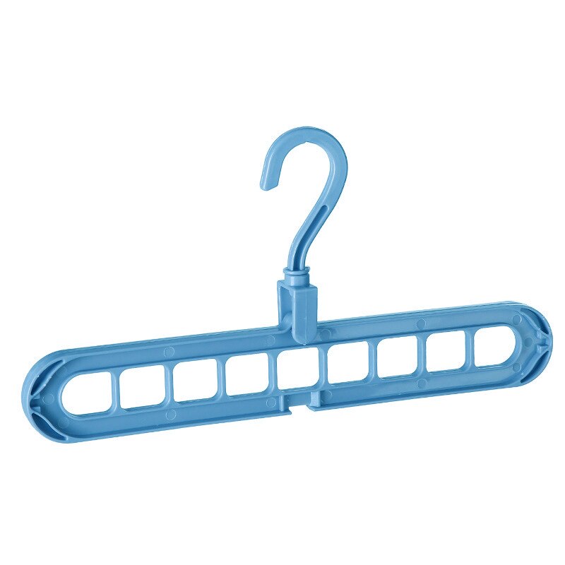 Perchas mágicas para ahorro de espacio, organizador inteligente multifuncional para armario, colgador de ropa en cascada de primera: Blue