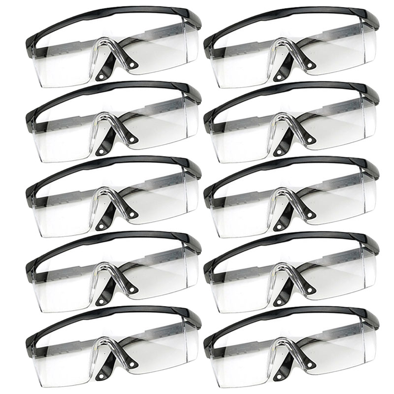 1/40pcs Work Safety Anti-Splash Eye Protection Goggles Glass Windproof Dustproof Waterproof Protective Glasses Cycling Goggles: green