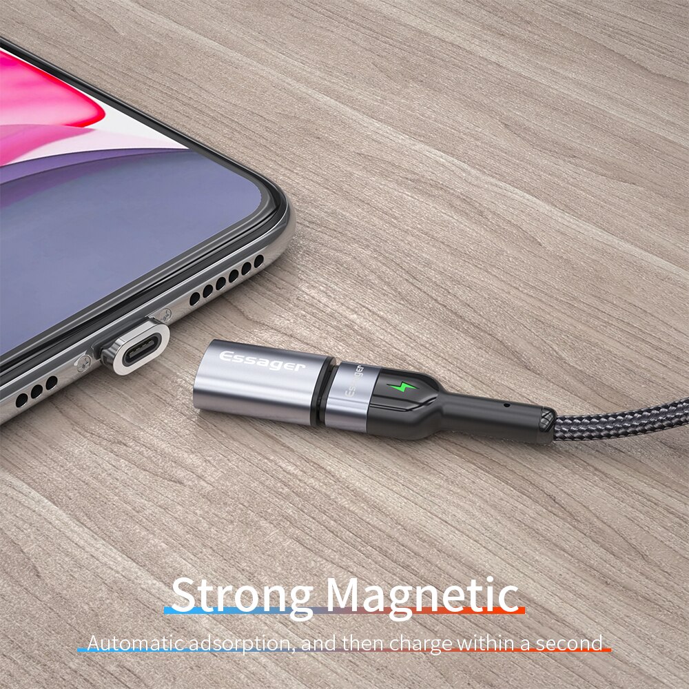 Essager Magnetic USB Type C Adapter USB-C Female To Micro Male Cable Magnet Type-C USB Converters Connector For iPhone Samsung