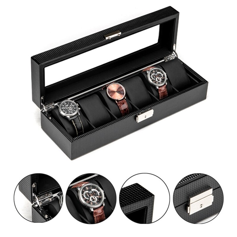 Organizer Per Orologi ISO TRADE - Custodia Con 6 Slot, Modello 1520 - Espositore Da Armadio Multicolore