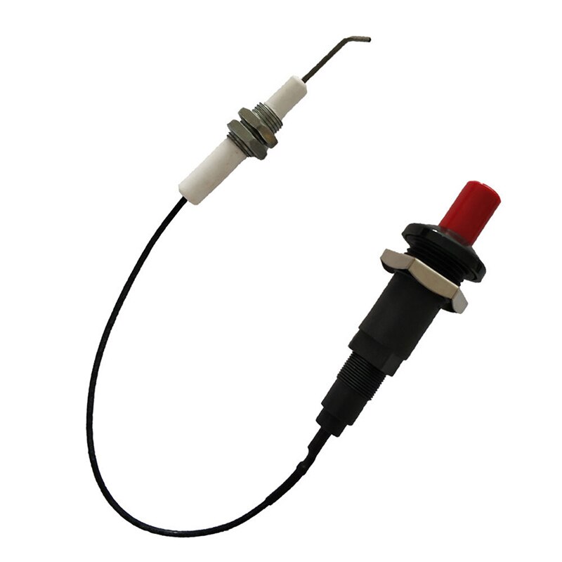 Piezo Vonk Ontsteking Set Met Kabel 30Cm Drukknop Keuken Gasfornuis Aanstekers