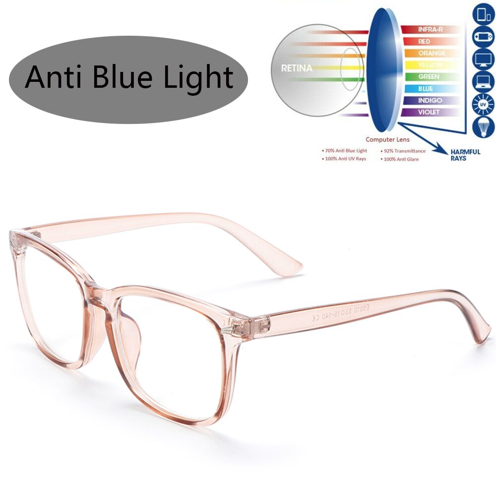 1PC Anti UV Blue Light Blocking Glasses Women Men Transparent Len Computer Glasses Anti-fatigue Anti Blue Rays Eyewear