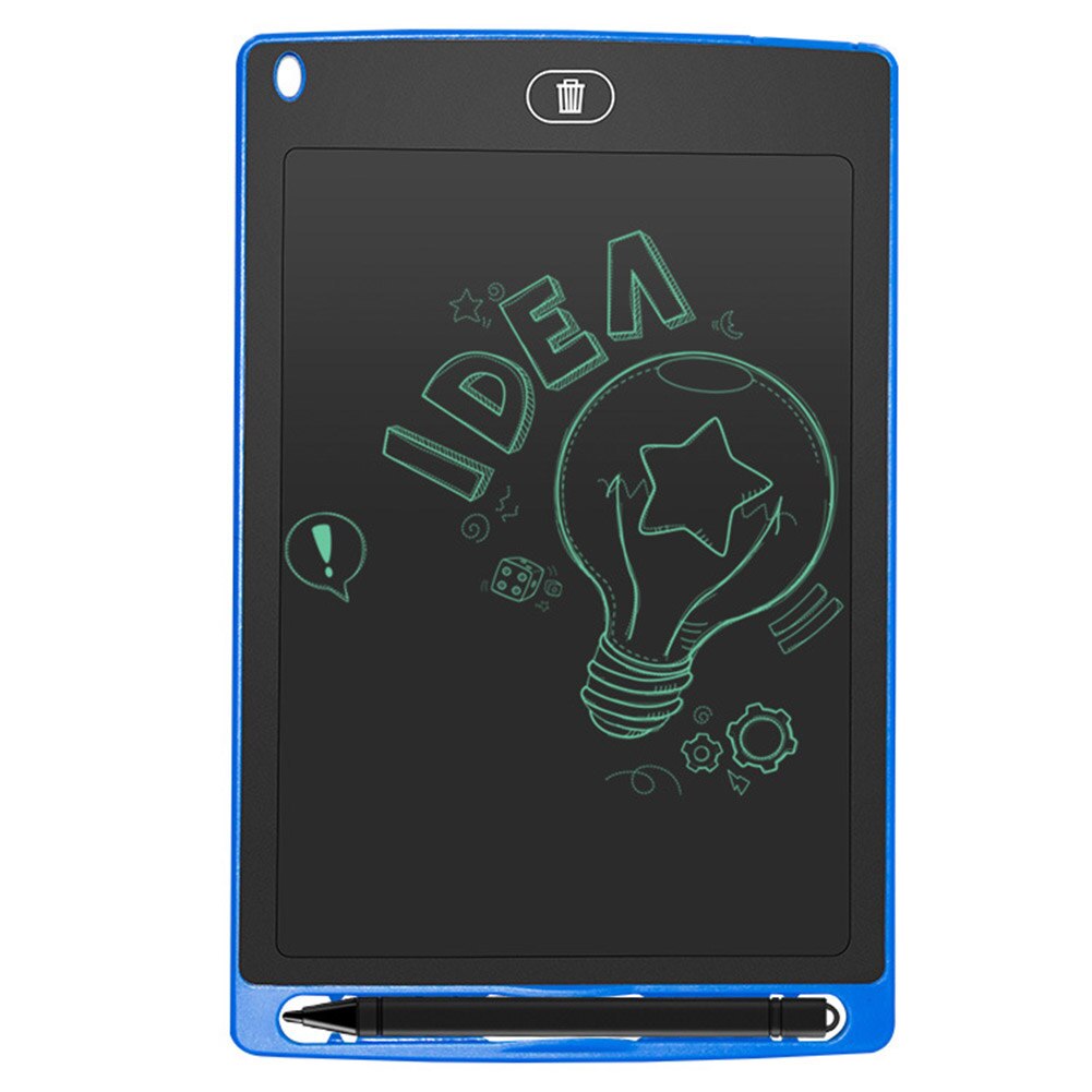 8.5inch LCD Display Writing Tablet Electronic Doodle Board Digital Colorful Handwriting Pad Drawing Doodle Graphics Kids: Blue Single Color