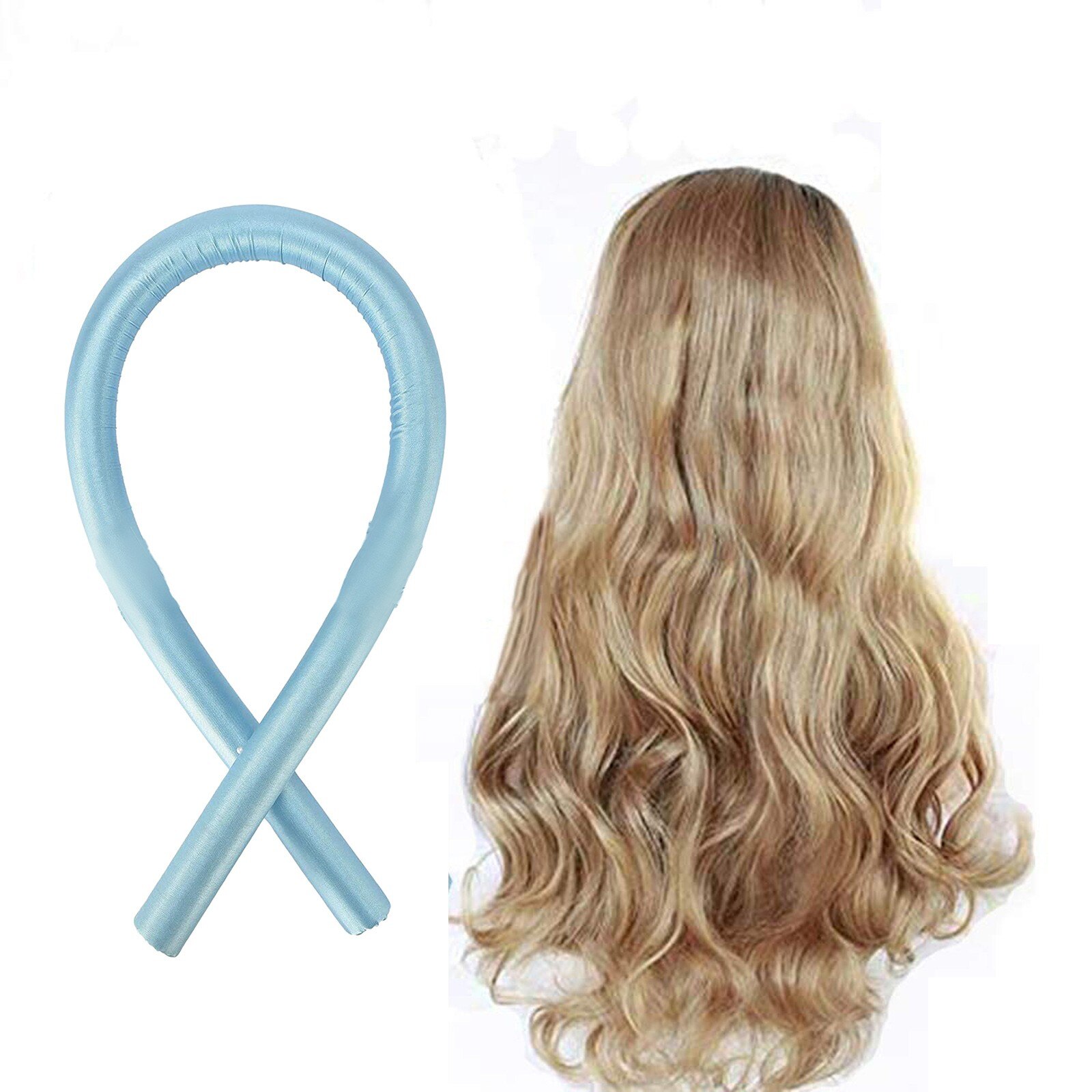 Heatless Curling Bandeau Tige Ruban Bouclés Bigoudis Grande Vague Bâton Fabricant Paresseux Bigoudi Cheveux Styling-outils sans chaleur douce Bricolage