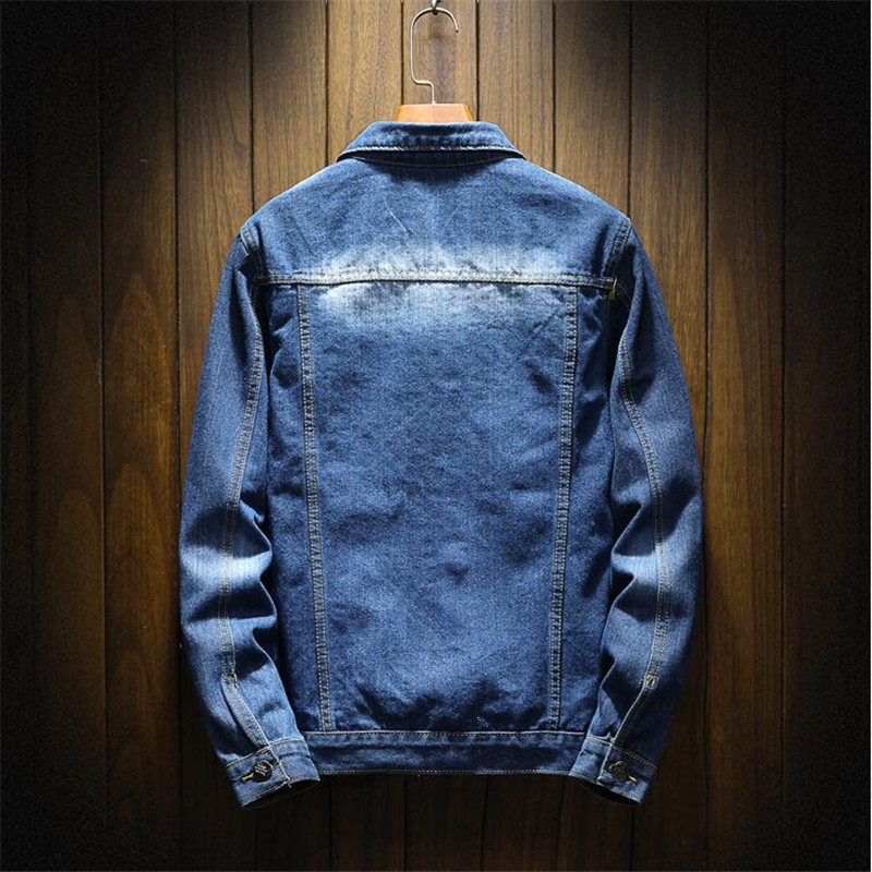 Lente Herfst Denim Jassen Heren Trendy Mode Denim Uitloper Hip Hop Retro Jeans Jassen Mannelijke Cowboy Slim Bomber jas