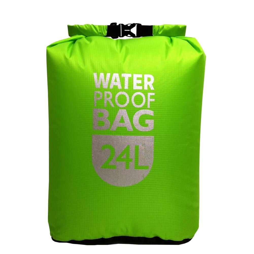 Waterproof Dry Bag Pack Sack Swimming Rafting Kayaking River Trekking Floating Sailing Boating Camping Equipment: Grenn 24L