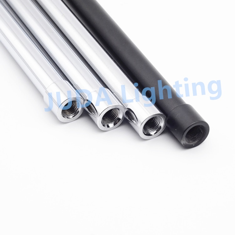 M10 thread black Telescopic tube flexible pipe Telescopic pole chrome alloy hollow pipe for E27 Edison lamp holder ceiling rose