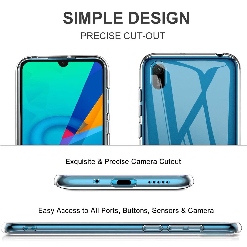 Zachte Siliconen Case Voor Huawei Y5 Helder Shockproof Tpu Bumper Case Voor Huawei Honor 8S Transparante Telefoon Terug cover