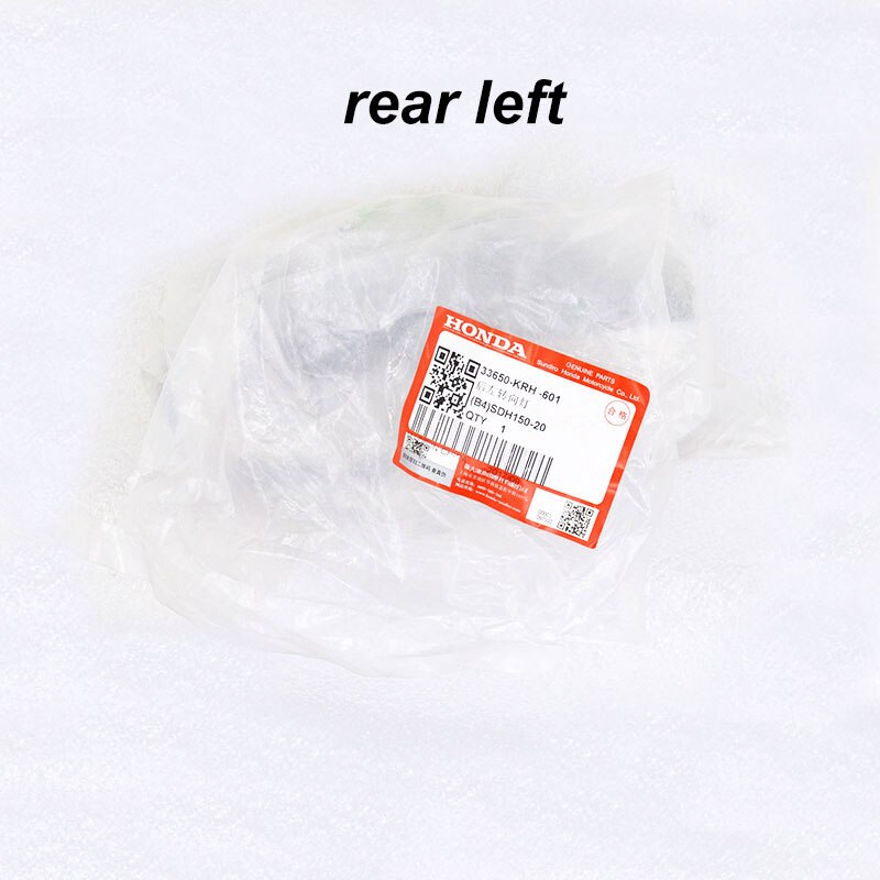 Ensamblaje ligero de señal de giro trasero izquierdo delantero derecho para motocicleta Honda, pieza Original 125, Original, XR125, XR150, XL125, XL, XR, 150: rear left