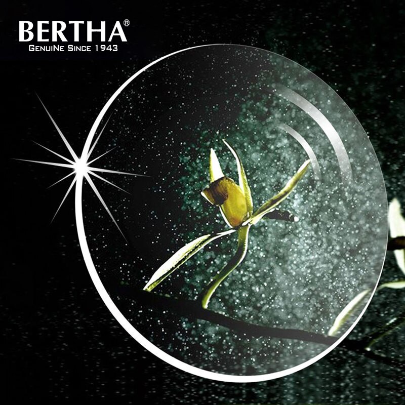 BERTHA 1.56 1.61 1.57 1.74 Index Clear Prescription Lens 2pcs