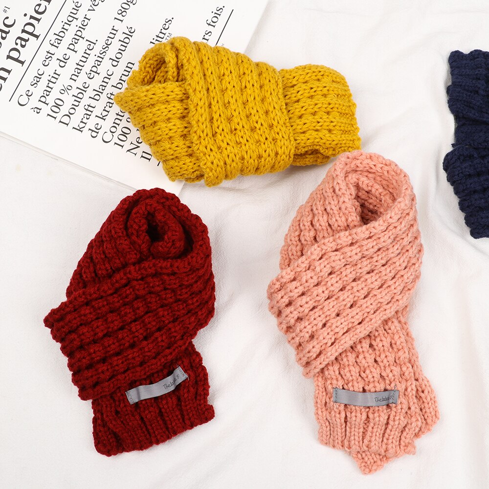 Winter warme babysjaals zachte comfortabele kindersjaals jongens meisjes halsslabbetjes kinderen gebreide kraaglus halsdoek accessoires