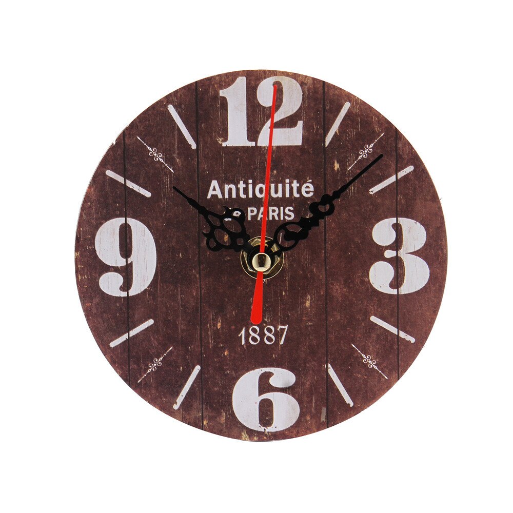 Vintage Style Antique Wood Wall Clock for Home Kitchen Office: C