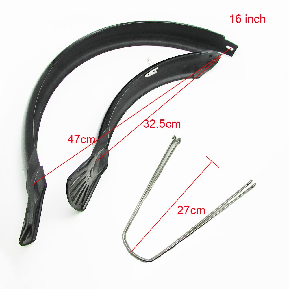 16 20 26 Inch Mtb Road Fiets Spatbord Voor Achter Fenders Chrome Plastic Mountainbike Fenders Set Spatborden Fiets Accessoires