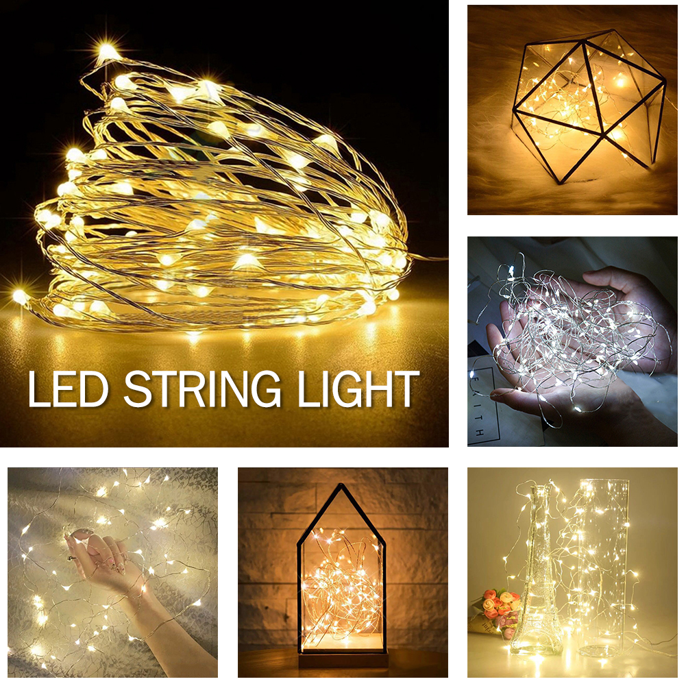 30LED 3m Christmas Decoration Home Parties Decor LED Multi-Purpose Copper String Light Manual 2AA Battery Connector String Light