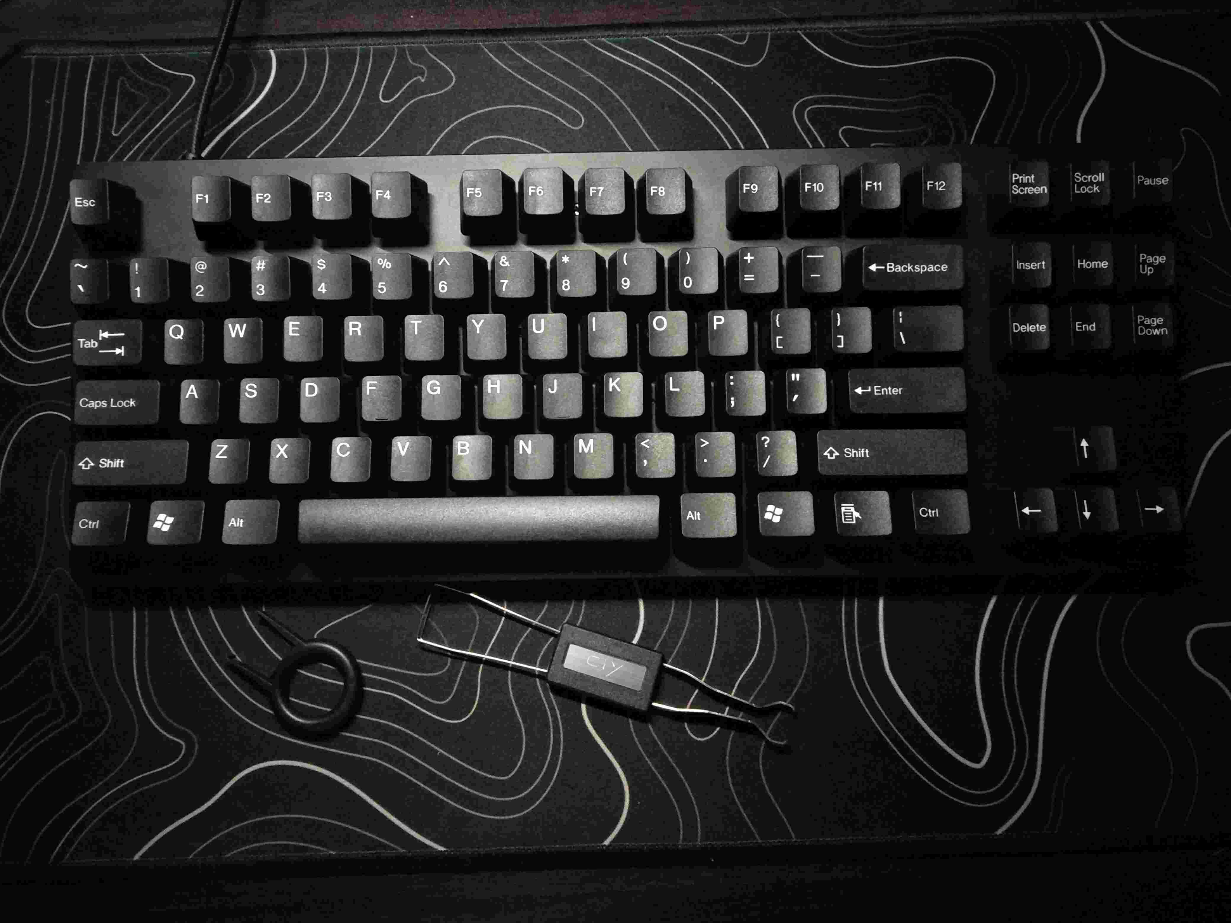 Formaggio bianco tastiera cherry mx interruttore 104 keycaps Taihao doppio colpo: black