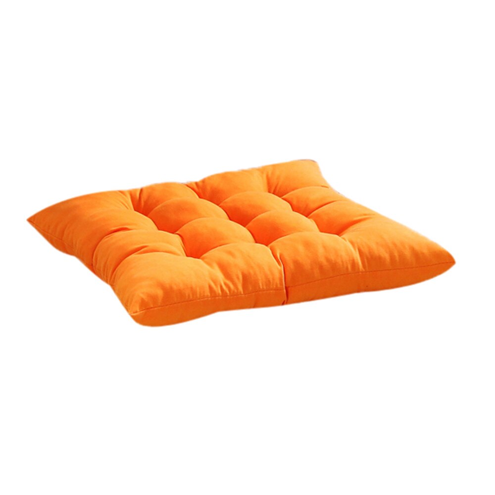 Soft Chair Cushion Square Indoor Outdoor Garden Patio Home Kitchen Office Sofa Seat cushion Buttocks Cushion Pads: Orange 