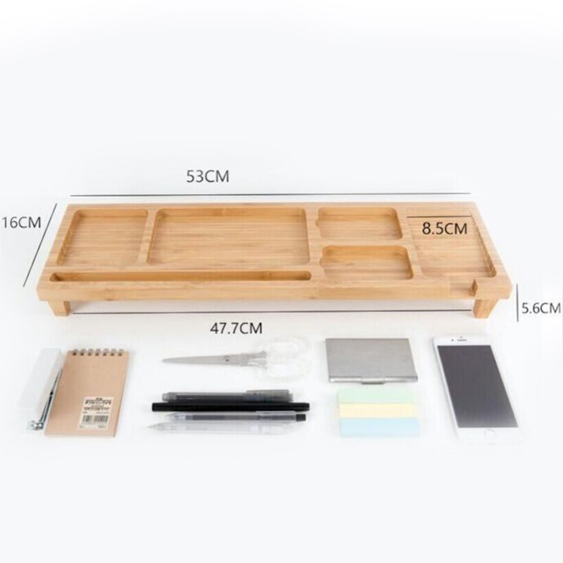 Computer Keyboard Stationery Holder Wooden Office School Supplies Desk Accessories Organizer Stationery Holder