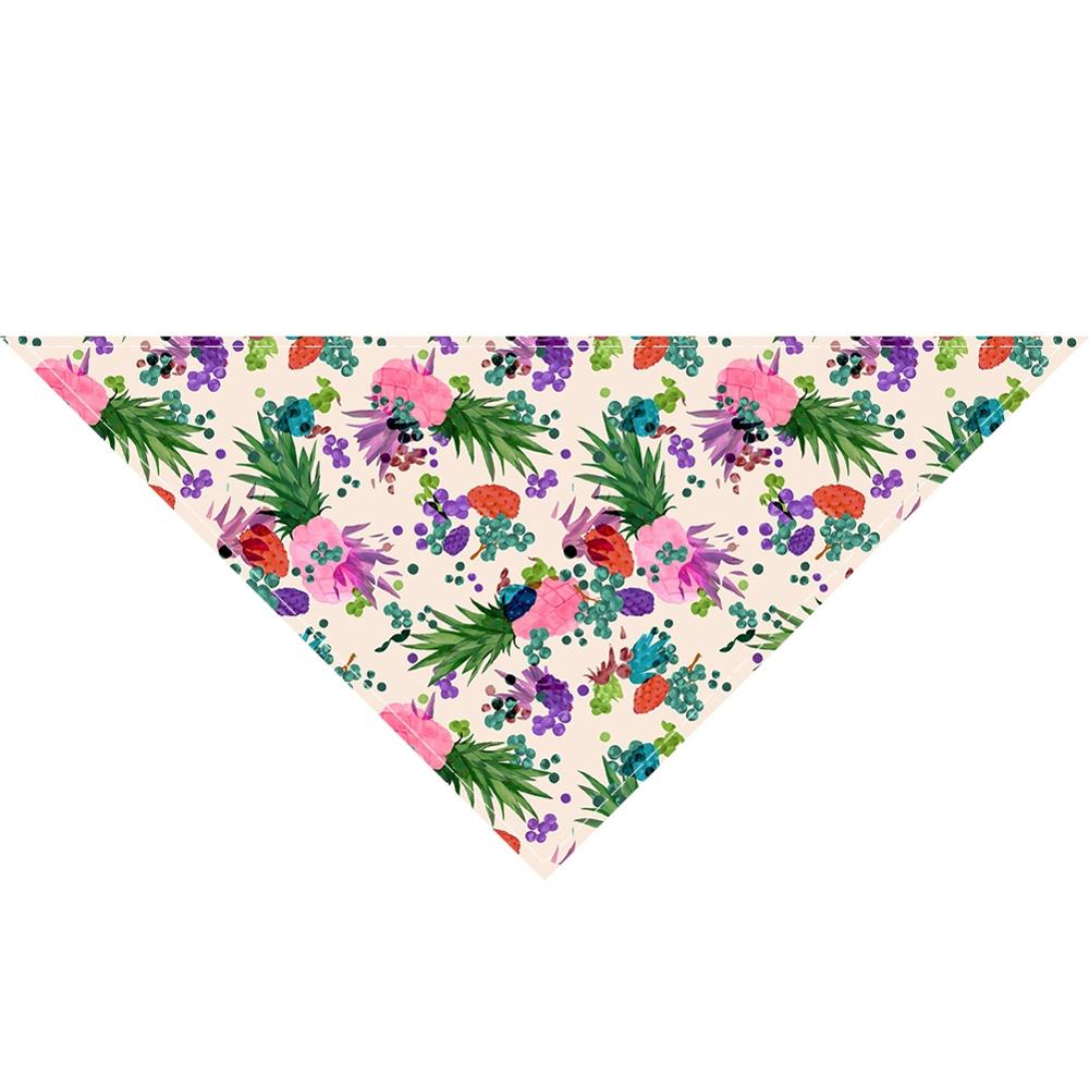 Zomer Pet Kat Hond Bandana Kraag Verstelbare Halsdoek Driehoek Sjaal Tropische Fruit Patroon Speeksel Handdoek Dierbenodigdheden: Style 8 / M