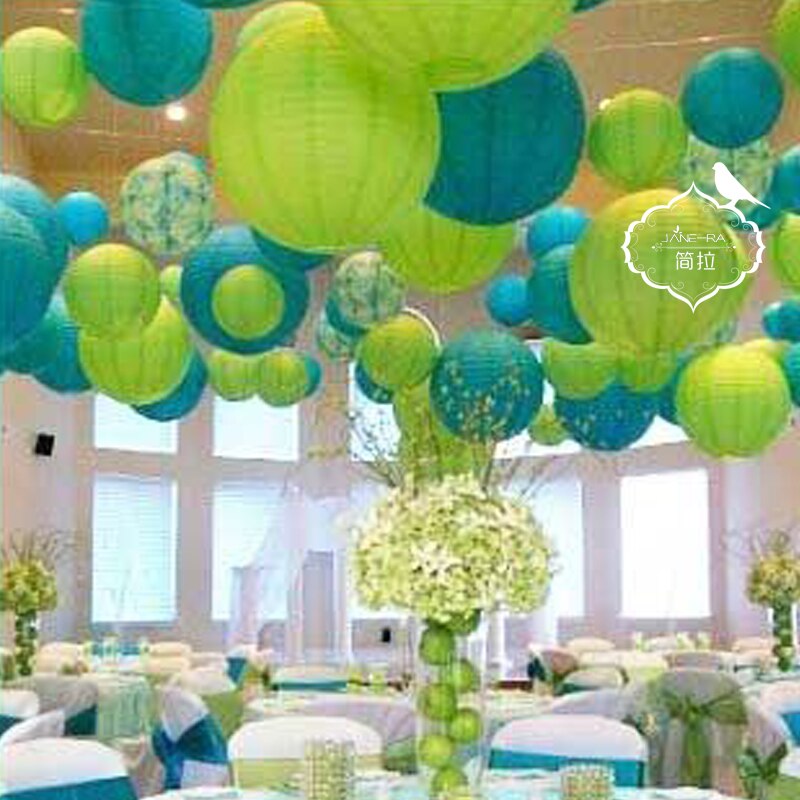 20cm Round Paper Lantern Paper Flower Balls Honeycomb Ball Hanging Lanterns For Wedding Party Decoration supplies