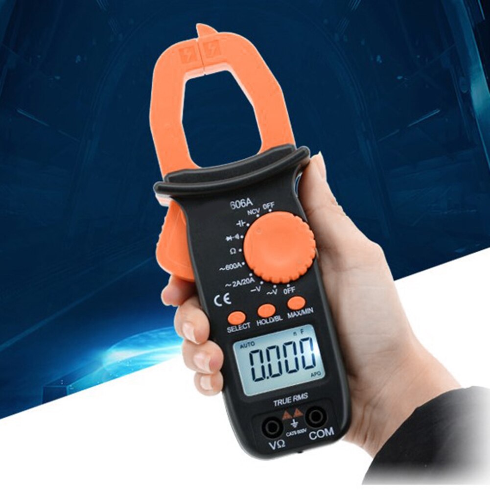 606 Series Digital Multimeter Current Clamp Ampere Meter AC DC 1000A Electrical Ampermetre Portable Clamp Meters Tool