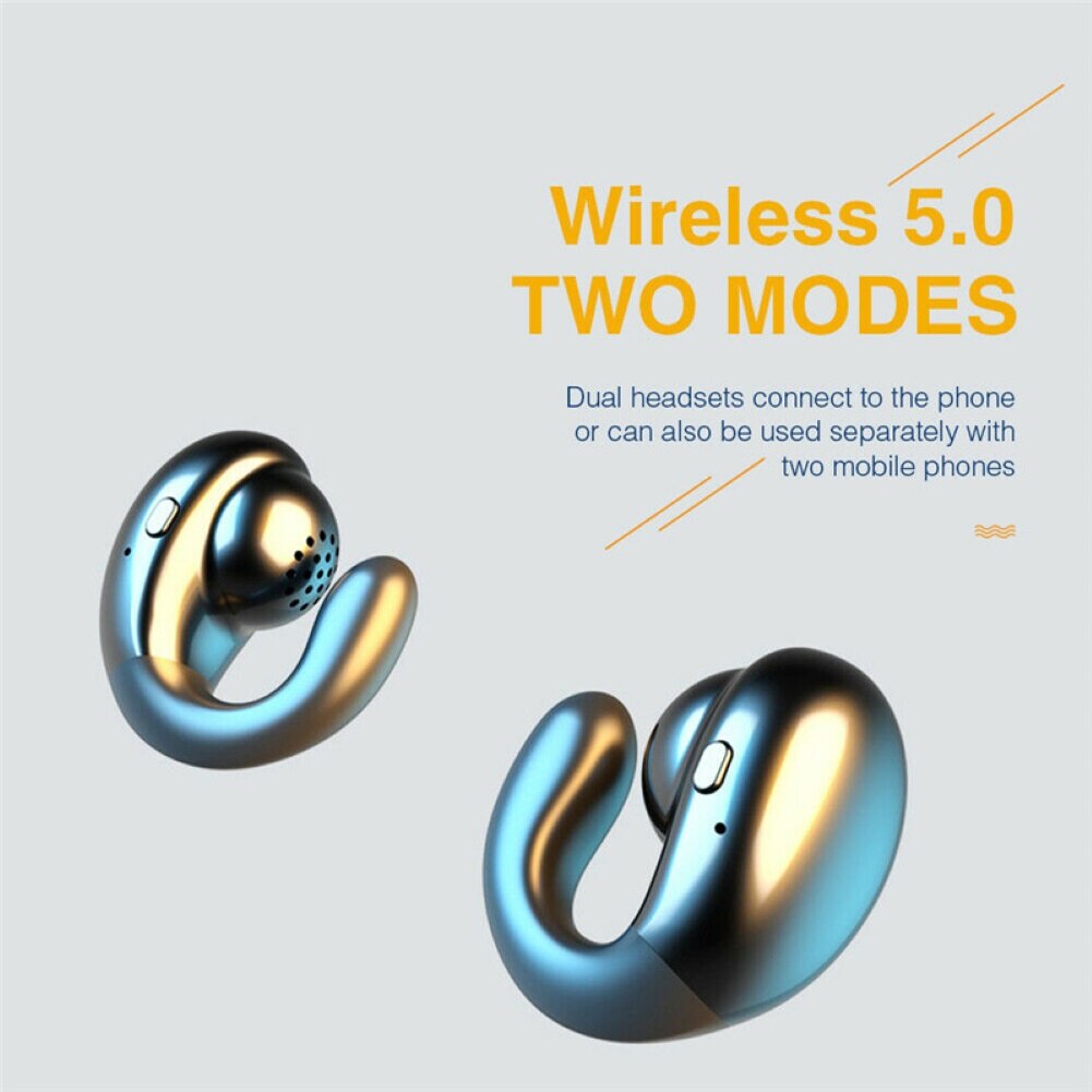 S19 Super Mini Bone Conduction TWS Plus Bluetooth 5.0 Handsfree Wireless Earphones Sport Earbuds For xiaomi huawei iphone