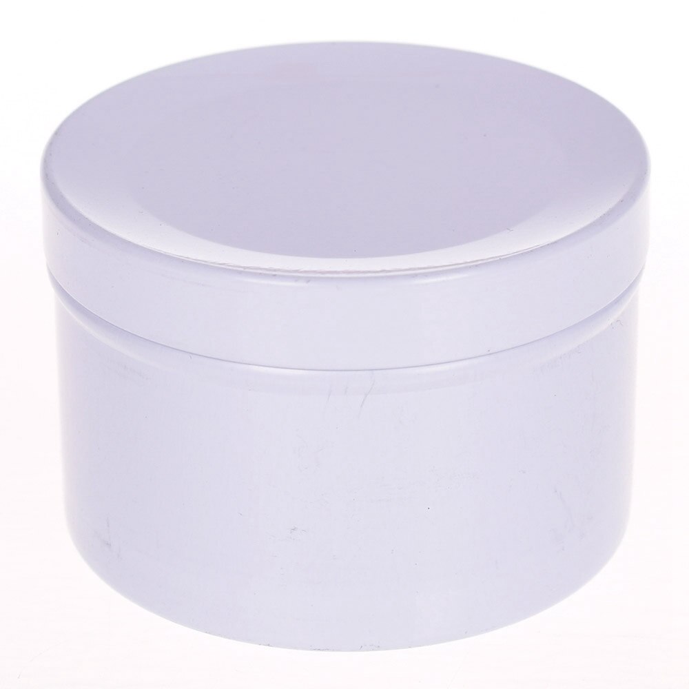 Mini Thee Kan Reizen Draagbare Bloem Thee Verpakking Verzegelde Blikken Metalen Trompet Creatieve Zwarte Thee Kleine Thee Blikjes Blikken Doos 50ml: WHITE