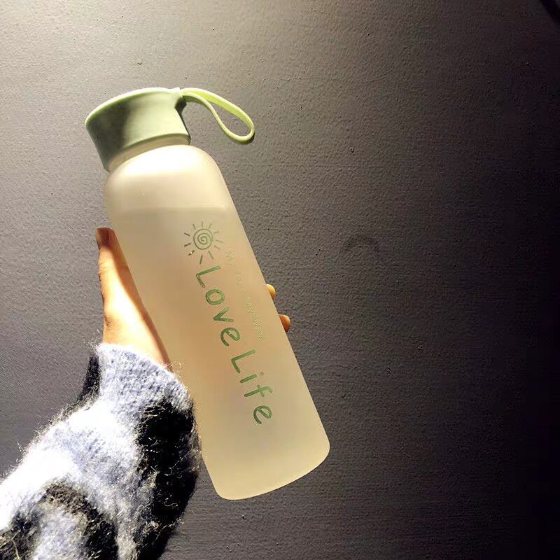 Søt gallon vannflaske silikon te plast gjenbrukbare låve vannflaske drikke halm borraccia termica hjem dekor  oo50bl: Stil 7
