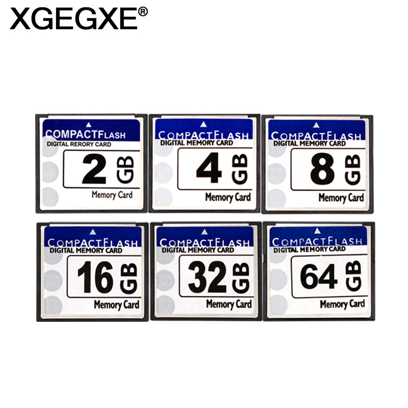 Xgegxe hukommelseskort 64gb 32gb høj hastighed klasse 10 cf kort 16gb 8gb 4gb 2gb kompakt flash-kort til kamera