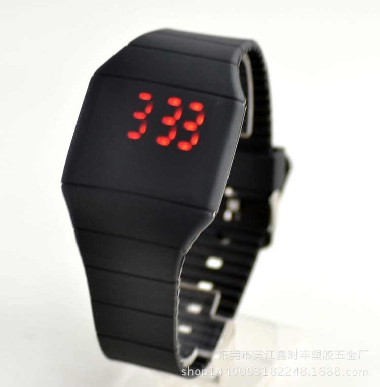 Reloj electrónico con pantalla táctil para niños, reloj de pulsera deportivo resistente al agua con pantalla táctil de gatito, jalea, hello LED, digital, para niños y niñas