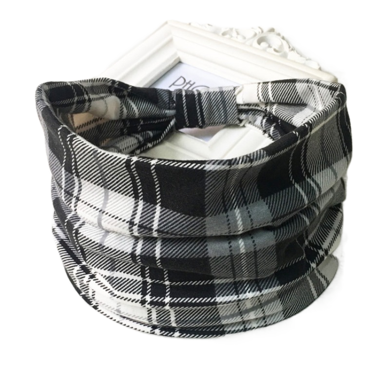 Frugtprint brede hovedbind til kvinder boho knudrede elastiske strandhårbånd til piger hårtilbehør turban bandage