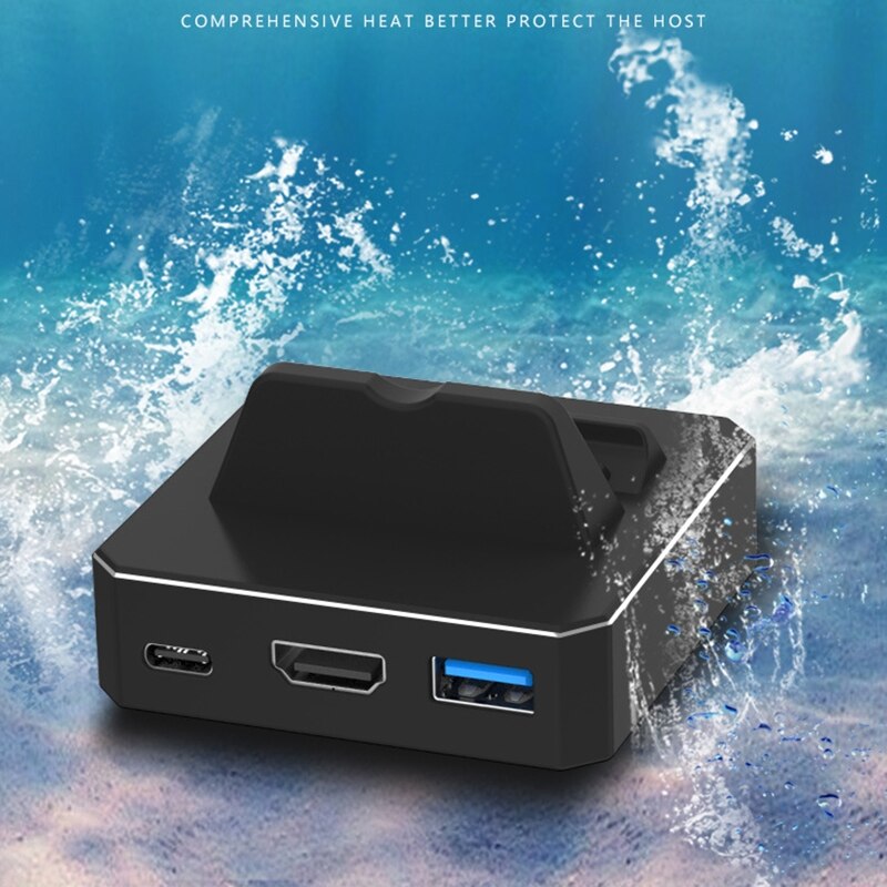 R91a tragbare tv-ausgangskonverter hdmi-kompatibler videokonvertierungsadapter mit 3 anschlüssen hdmi-kompatibel typ-c usb 3.0 für ns