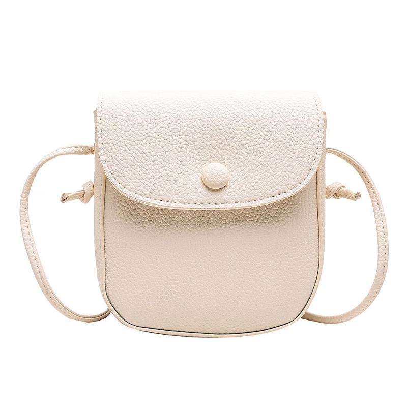 Vrouwen Vintage Portemonnee Tas Dames Mode PU Leather Crossbody Schoudertas Vrouwen Litchi Patroon Schouder Handtas: White